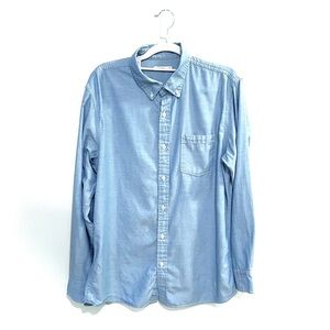 Sonoma Light Blue Chambray Cotton Button-Down Men’s Medium